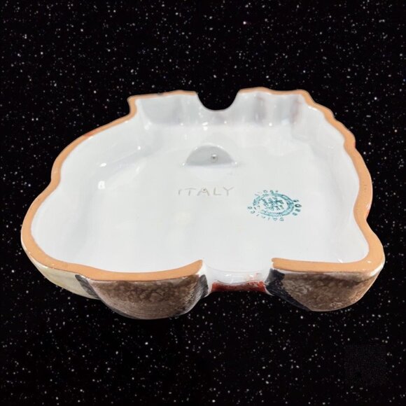 Italian Pottery ITALICA ARS Santa Claus Christmas Resting Wall Hanging Plaque - Picture 8 of 13